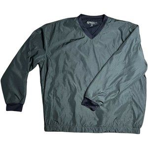 PEBBLE BEACH Golf V-NECK WIND PULLOVER Men's Size XL X-Large Green Jacket